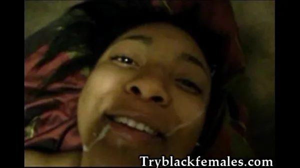 XXX black girl taking that cum in the mouth energy Movies