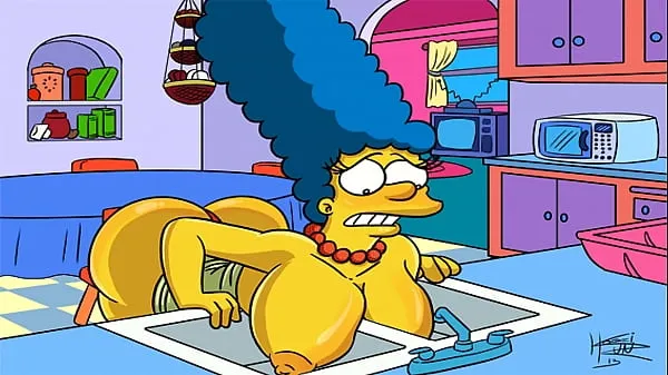 XXX The Simpsons Hentai - Marge Sexy (GIF energetických filmů