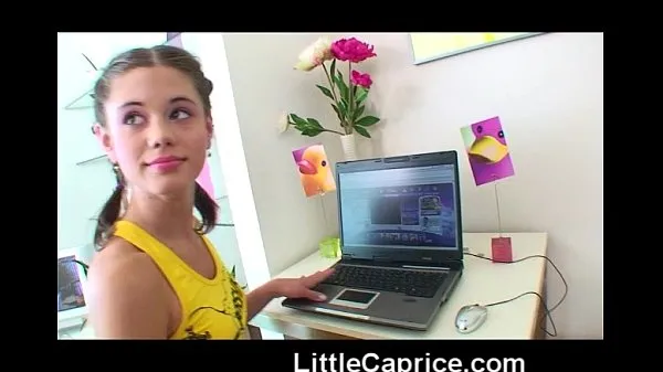 XXX Little Caprice fooling around with her laptop ενεργειακές ταινίες