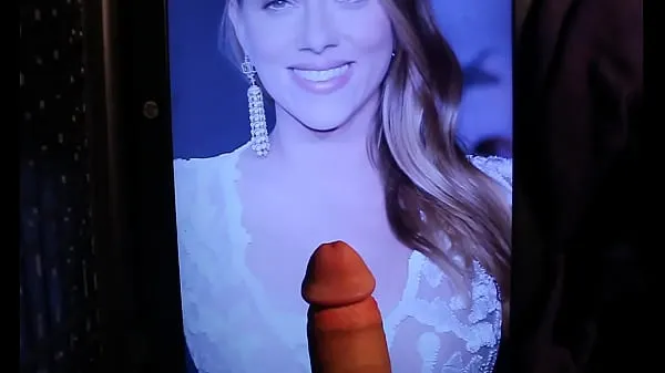 XXX Scarlett Johansson Face and Tits Cum Tribute (Cum Facial energetických filmů