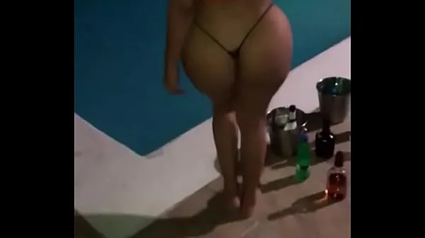 ภาพยนตร์ XXX Big Ass Dominican Dancing Very Sexy In The Pool, In Colaless energy