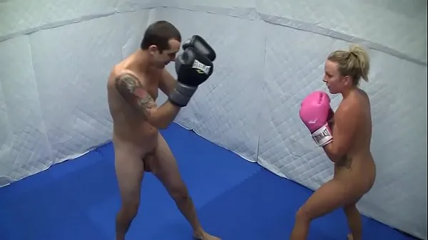 XXX Dre Hazel defeats guy in competitive nude boxing match energijski filmi