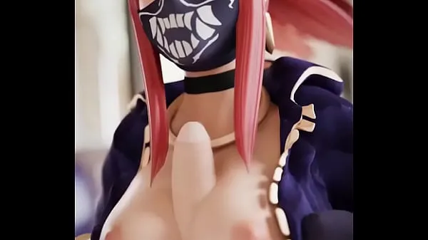 XXX Akali masturbating with her tits league of legends energy Movies
