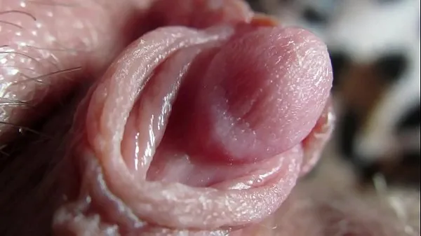 XXX Extreme close up on my huge clit head pulsating energifilm