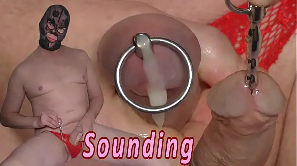 XXX Sounding with cumshot. Urethral inserting toy kinky bdsm from Holland filmy energetyczne