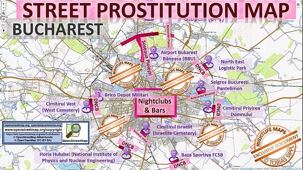 XXX Mappa della prostituzione di strada di Bucarest, Romania, Romania con indicazioni su dove trovare Streetworker, Freelance e Bordelli. Inoltre vi mostriamo il Bar, la vita notturna e il quartiere a luci rosse della cittàfilm sull'energia