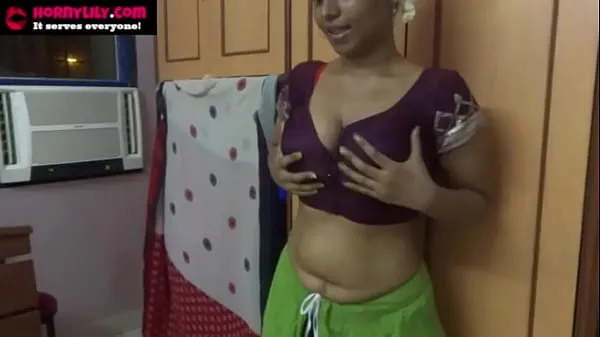 XXX Mumbai Maid Horny Lily Jerk Off Instruction In Sari In Clear Hindi Tamil and In Indian Filem tenaga
