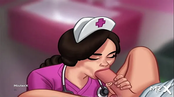 XXX SummertimeSaga - Nurse plays with cock then takes it in her mouth E3 에너지 영화