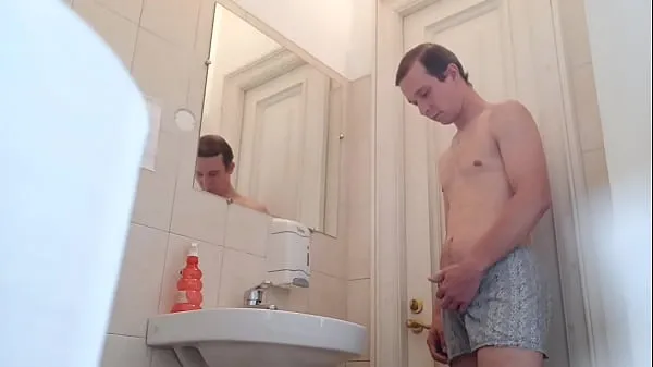 XXX Sexy boy masturbation at toilet after work (promo for RED full version energetických filmov