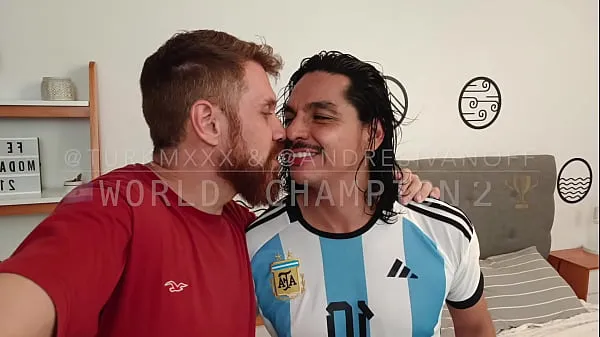 XXX WORLD CHAMPION and celebrate Argentina is World Champion. Blowjobs , feet fetish ?, kissing , and CUM in the part 2 energy Movies