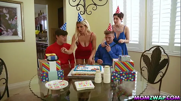 XXX turning 18 is the best that ever happened to oliver faze and tyler cruise as their naughty stepmoms olive glass and brooklyn chase give them a very special present energy Movies