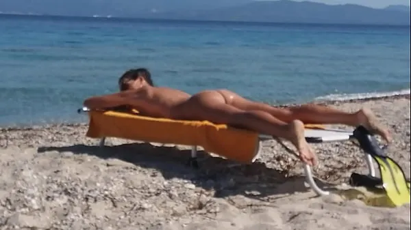XXX Drone exibitionism on Nudist beach 에너지 영화